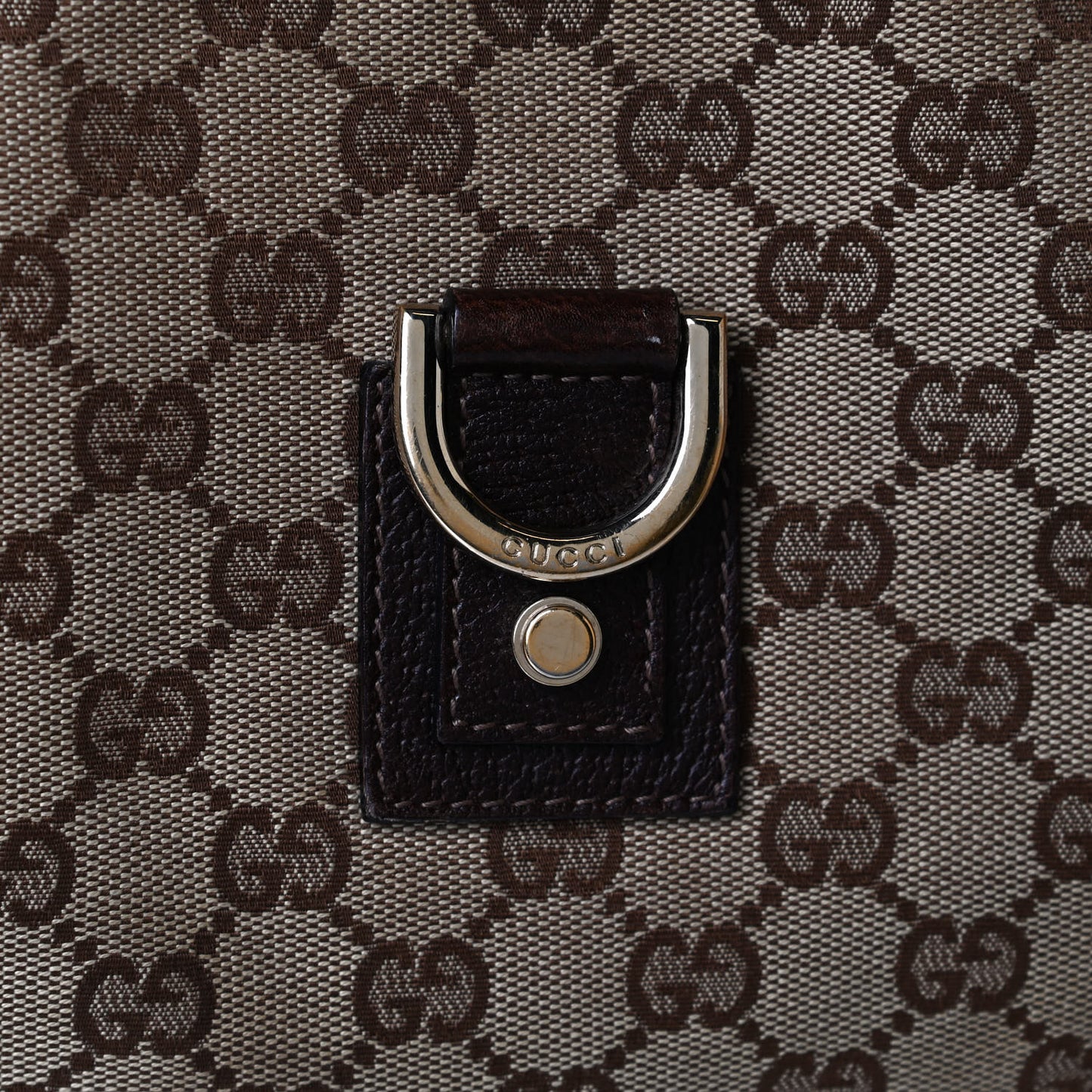 Monogram Medium Abbey D Ring Hobo Brown