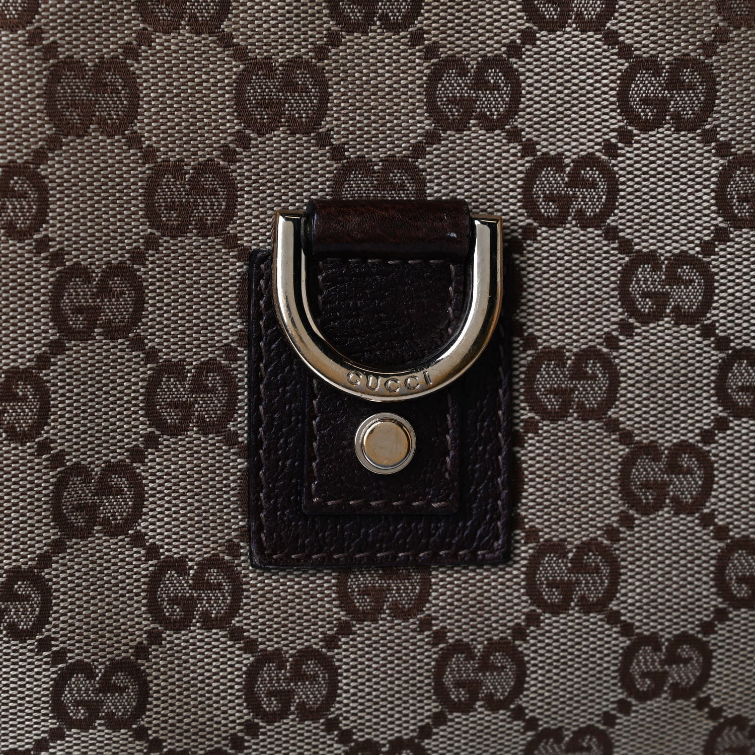 Gucci Monogram Medium Abbey D Ring Hobo Brown 15 of 17