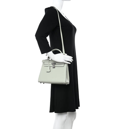 Hermes Togo Kelly Retourne 25 Gris Neve 2 of 11