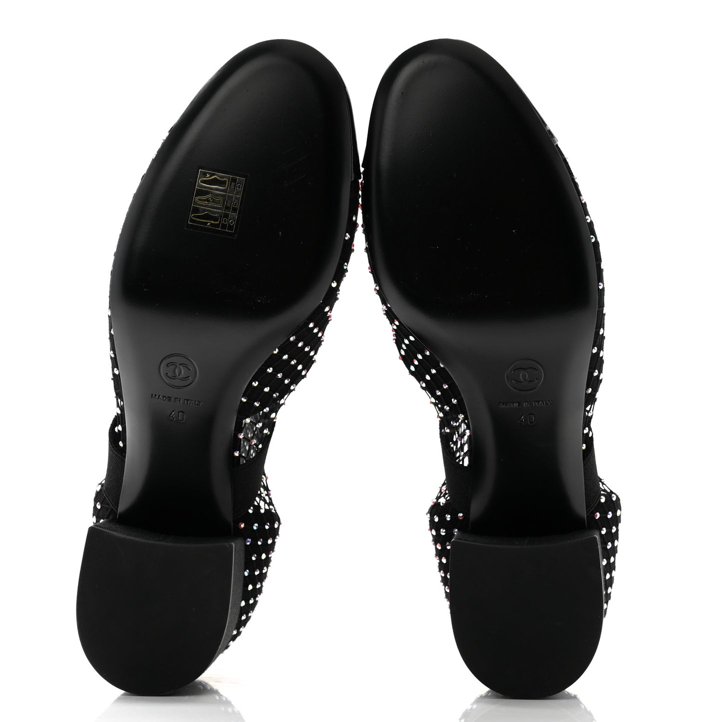 Resille Strass Kid Suede Patent Mary Jane Short Boots 40 Black