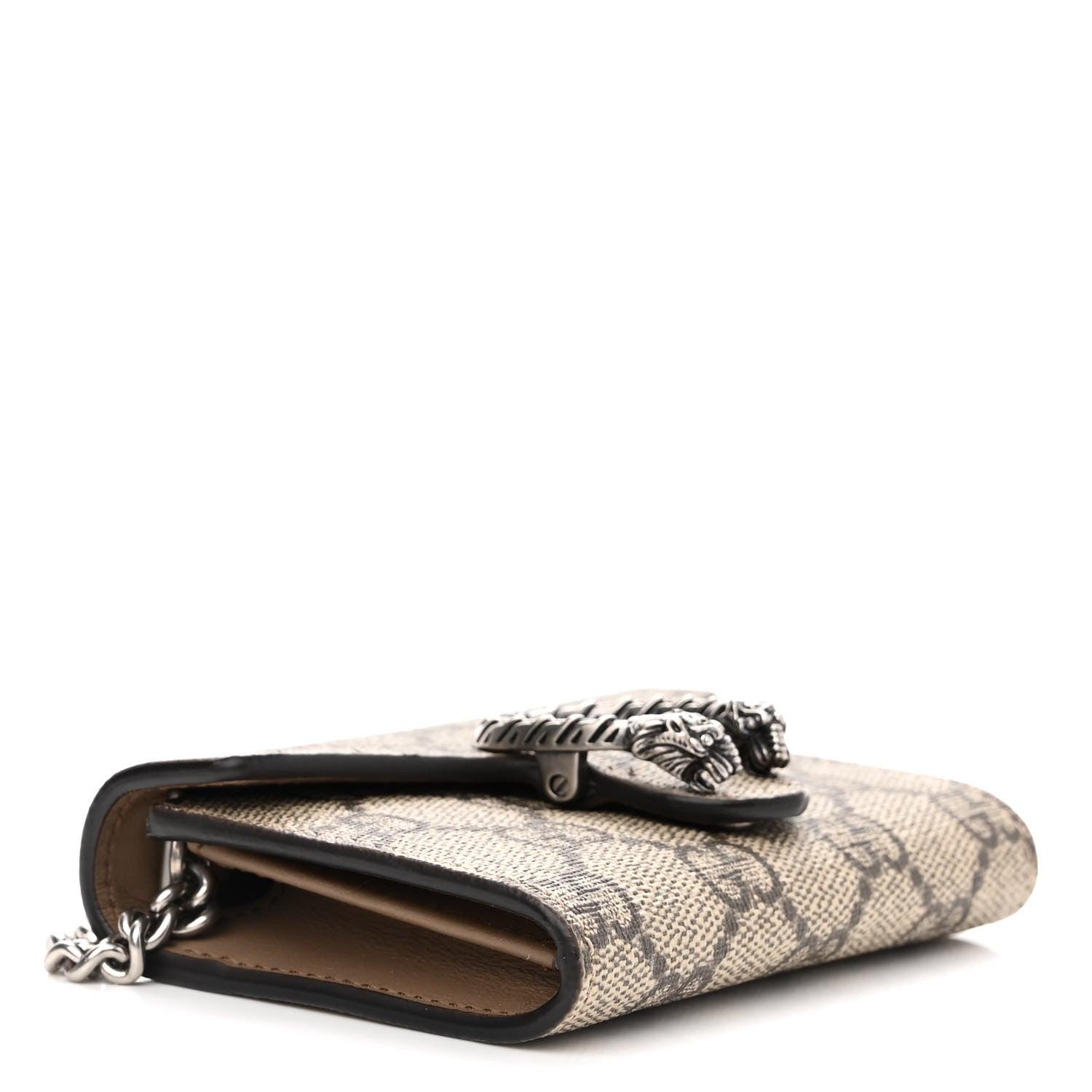 Gucci GG Supreme Monogram Dionysus Coin Purse Taupe 4 of 9