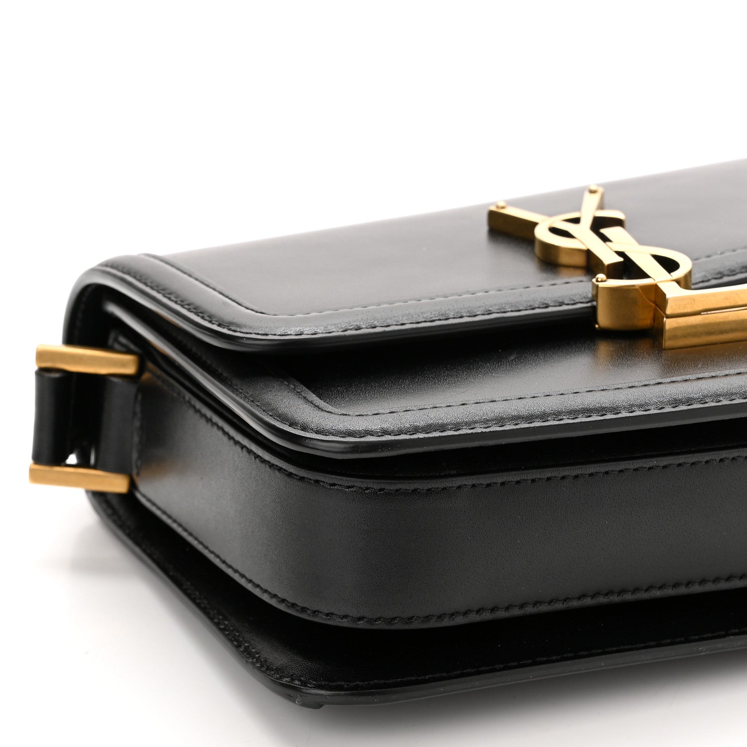 Saint Laurent Smooth Calfskin Small Solferino Satchel Black 9 of 10