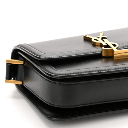 Saint Laurent Smooth Calfskin Small Solferino Satchel Black 9 of 10