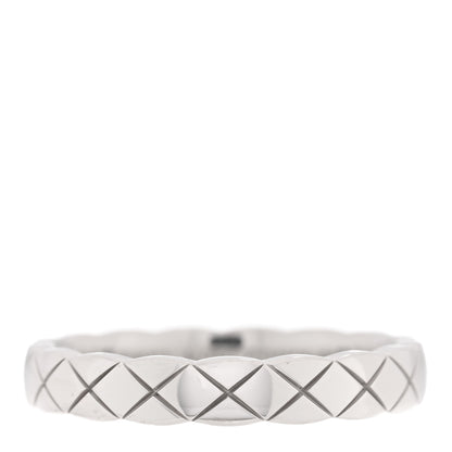 Chanel 18K White Gold Mini Coco Crush Ring 50 5.25 1 of 5