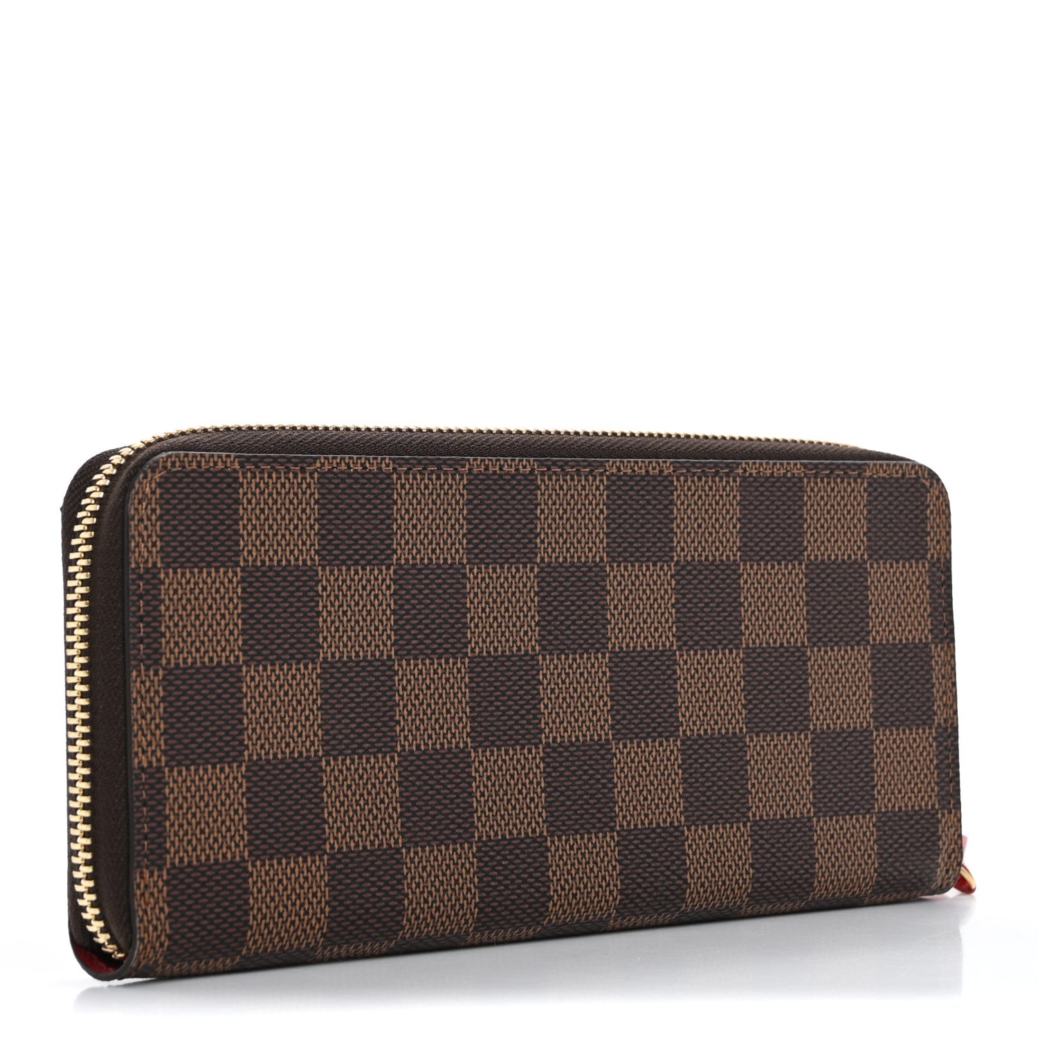 Louis Vuitton Damier Ebene Clemence Wallet Cherry 3 of 8