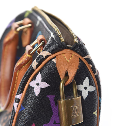 Louis Vuitton Monogram Multicolor Mini Sac HL Speedy Black 9 of 15