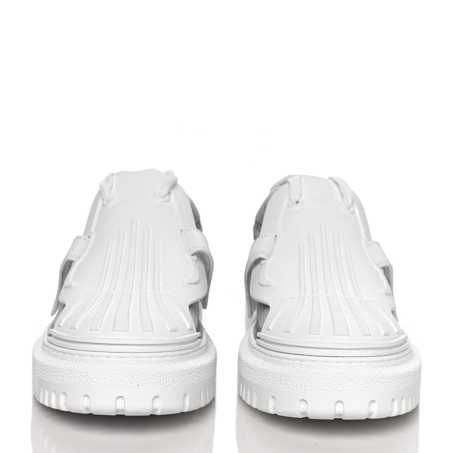 Reflective Fabric Nylon Dior-ID Platform Sneakers 38 Silver