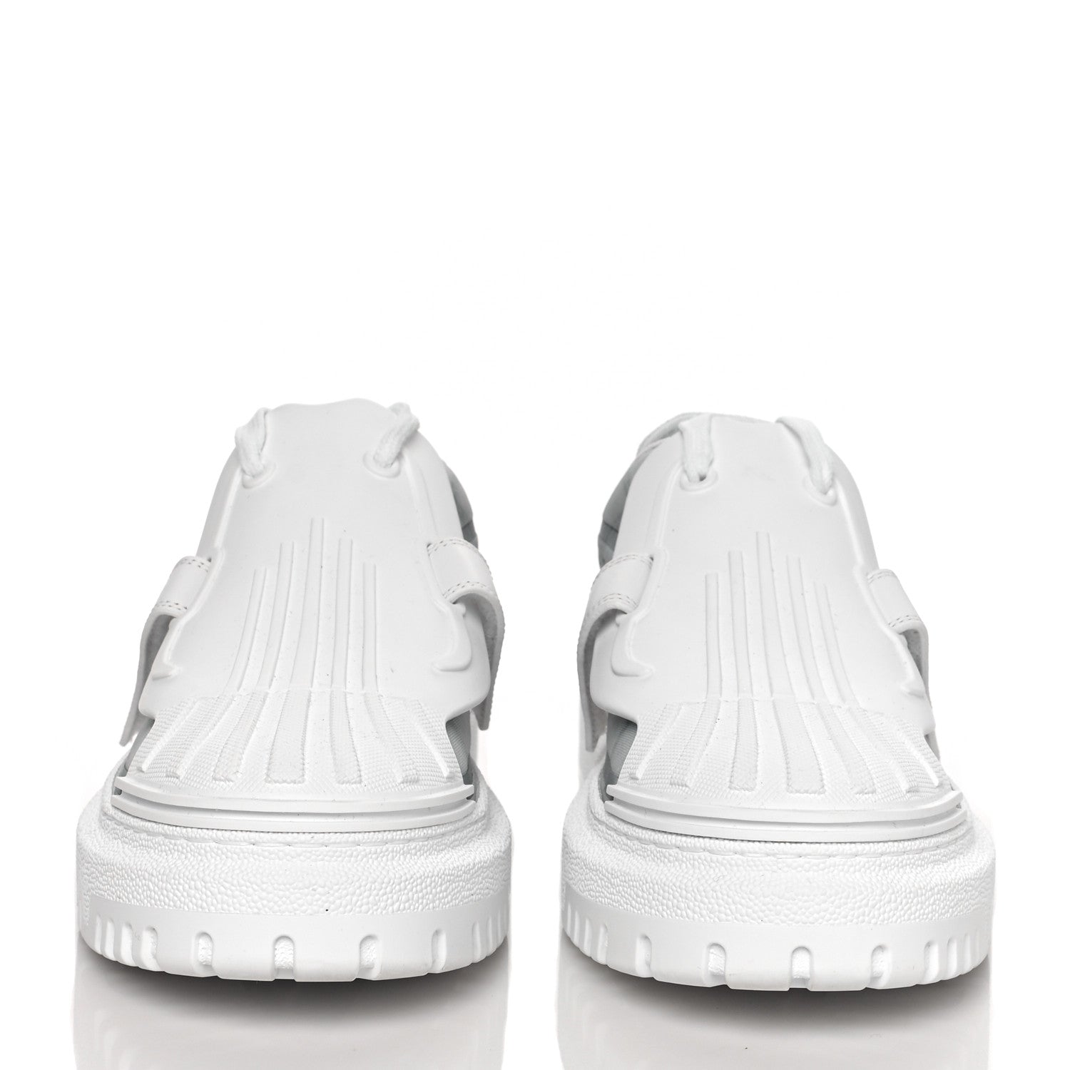Christian Dior Reflective Fabric Nylon Dior-ID Platform Sneakers 38 Silver 2 of 8