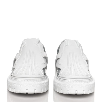 Christian Dior Reflective Fabric Nylon Dior-ID Platform Sneakers 38 Silver 2 of 8