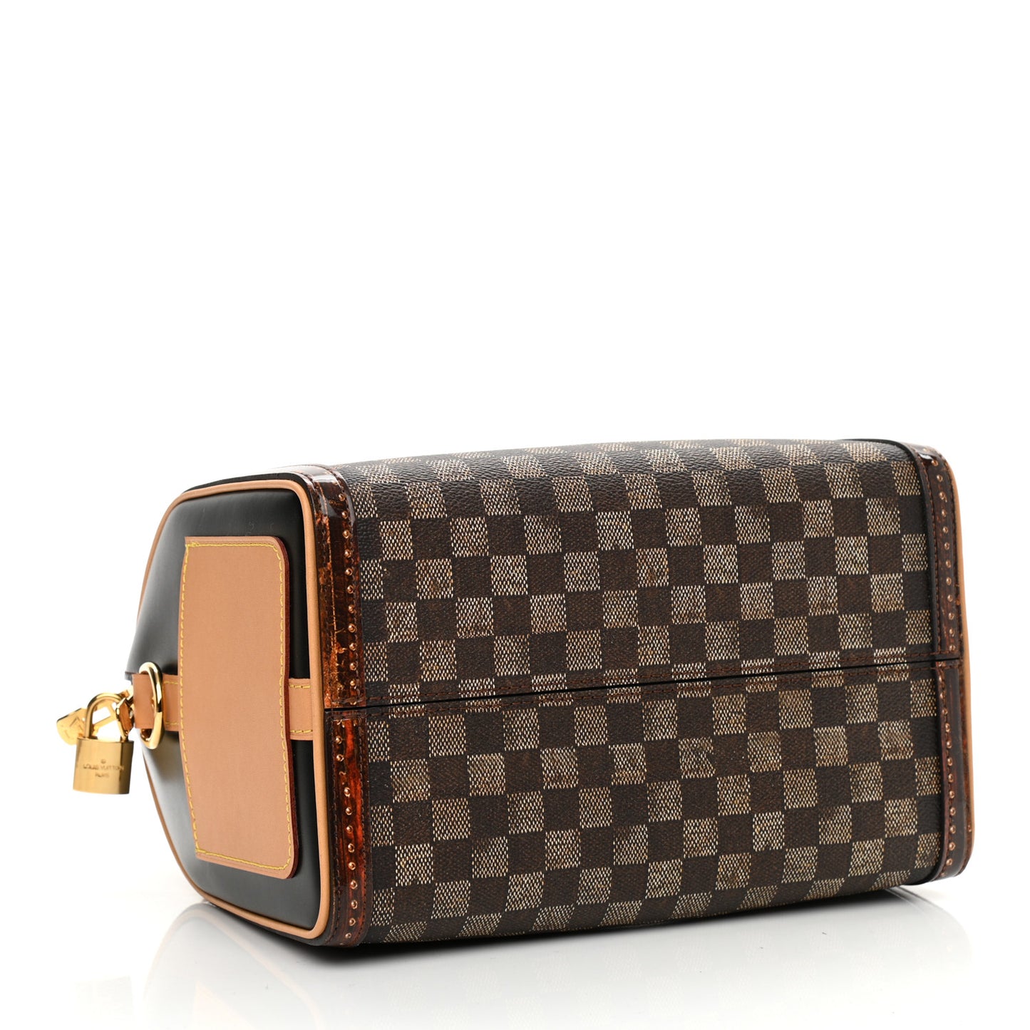 Transformed Damier Ebene Time Trunk Speedy Bandouliere 25 Black