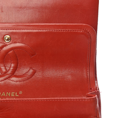 Chanel Lambskin Quilted Medium Double Flap Red 11 of 22