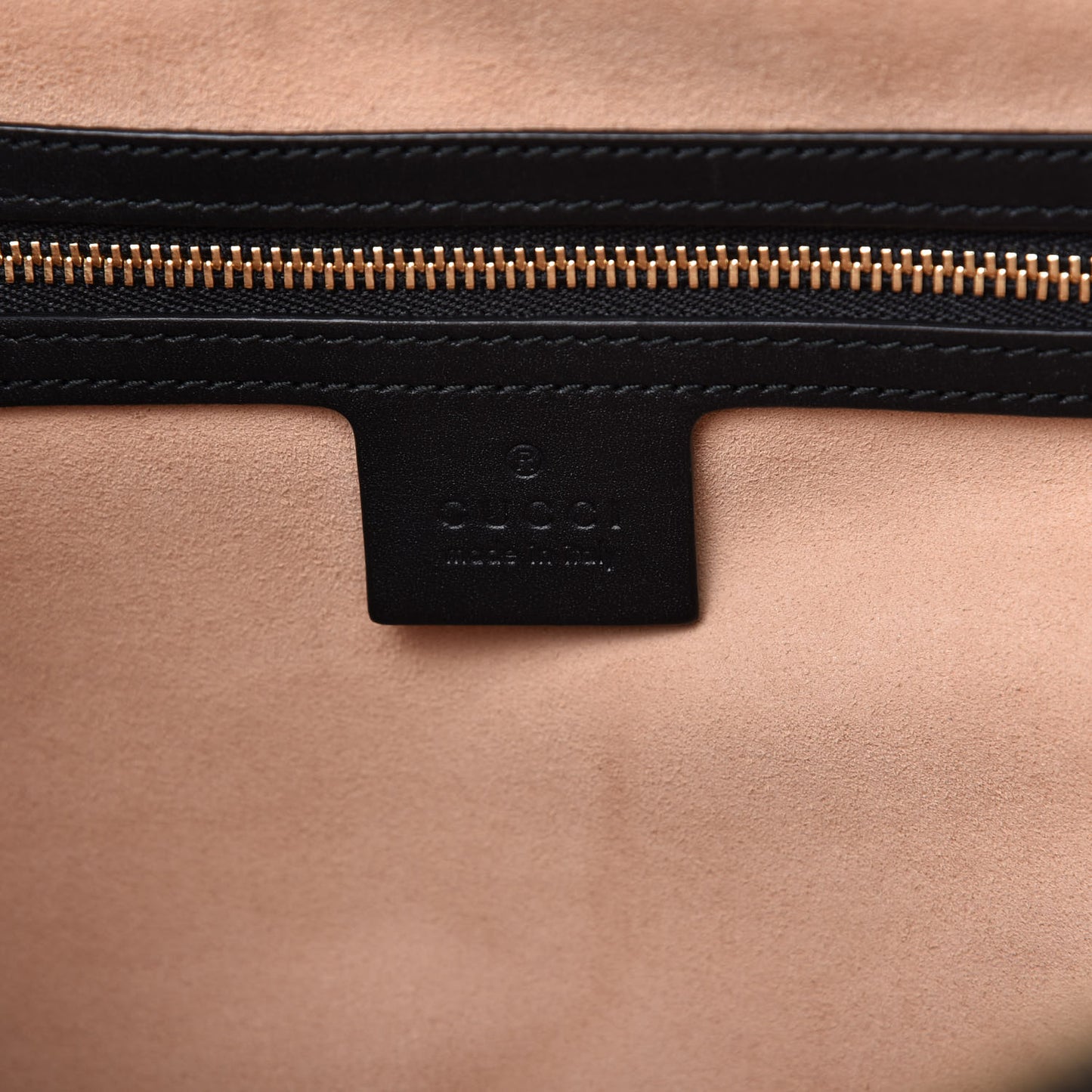 Suede Patent Web Small Ophidia Top Handle Shoulder Bag Black