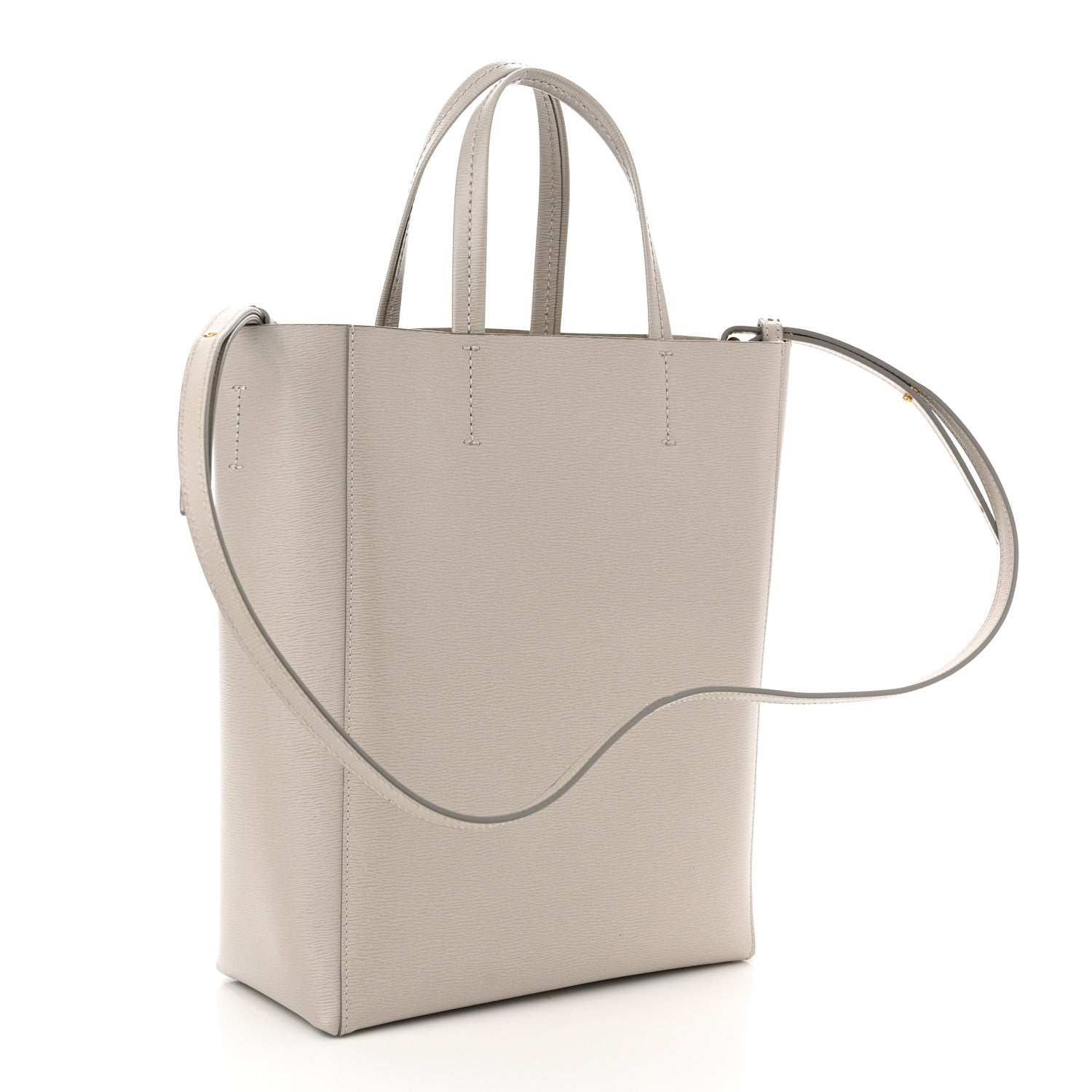 Celine Grained Calfskin Small Vertical Cabas Clay 3 of 10