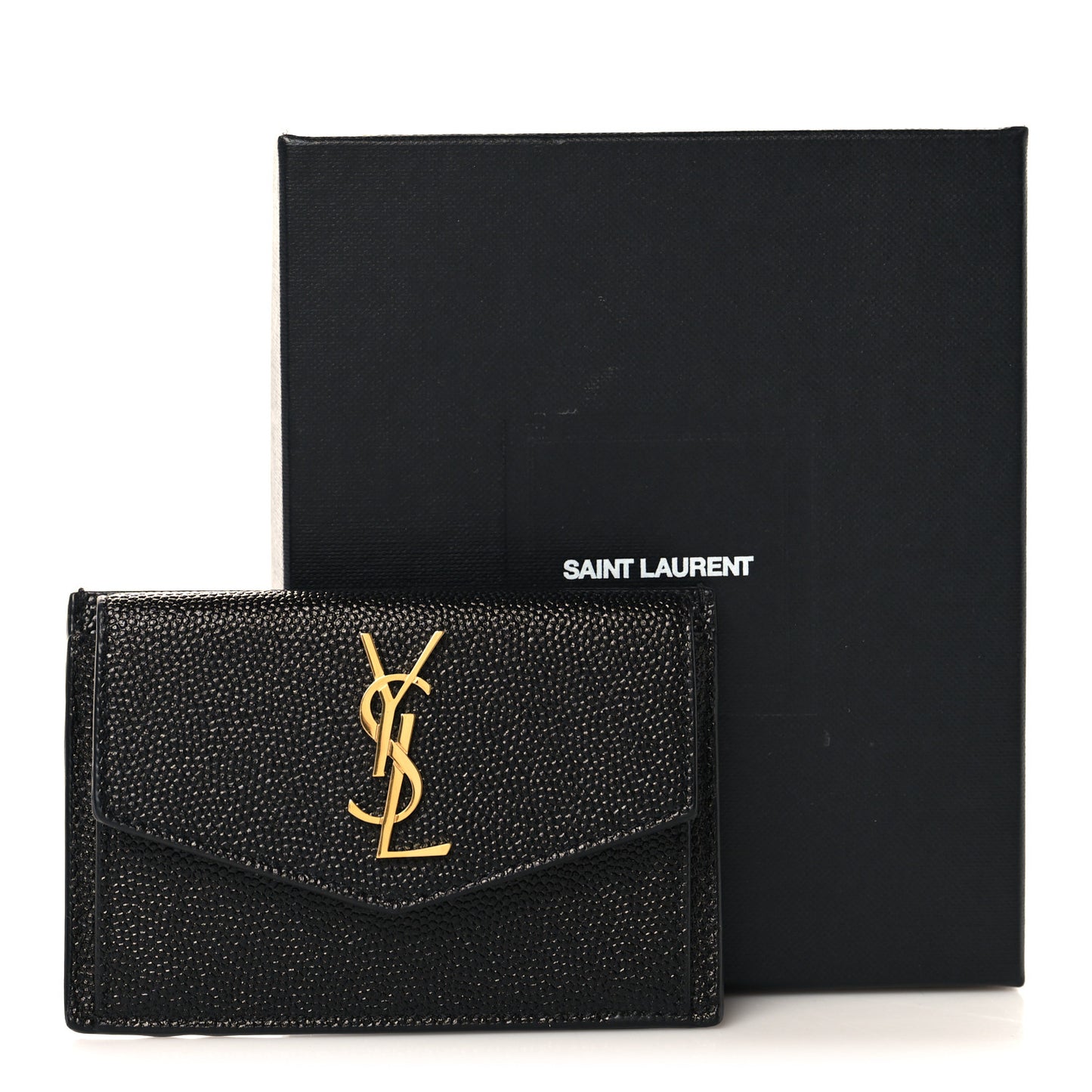 Grain De Poudre Uptown Monogram Card Case Black