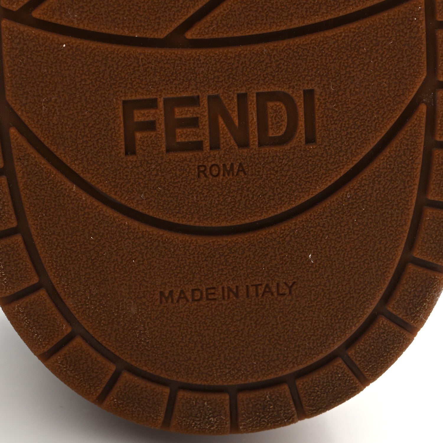 Fendi Suede Calfskin Zucca Fendi Match Low Top Sneakers 40 Tobacco Black 8 of 11