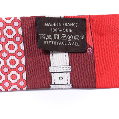 Hermes Silk Clic Clac Modern Cannage Twilly 3 of 4
