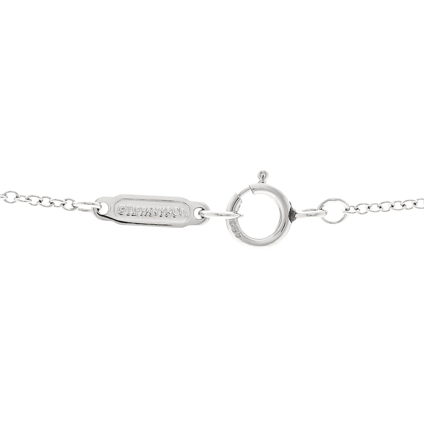 Platinum Diamond Small Heart Pendant Necklace