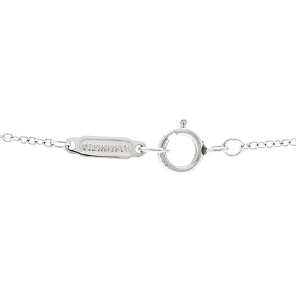Tiffany Platinum Diamond Small Heart Pendant Necklace 4 of 5