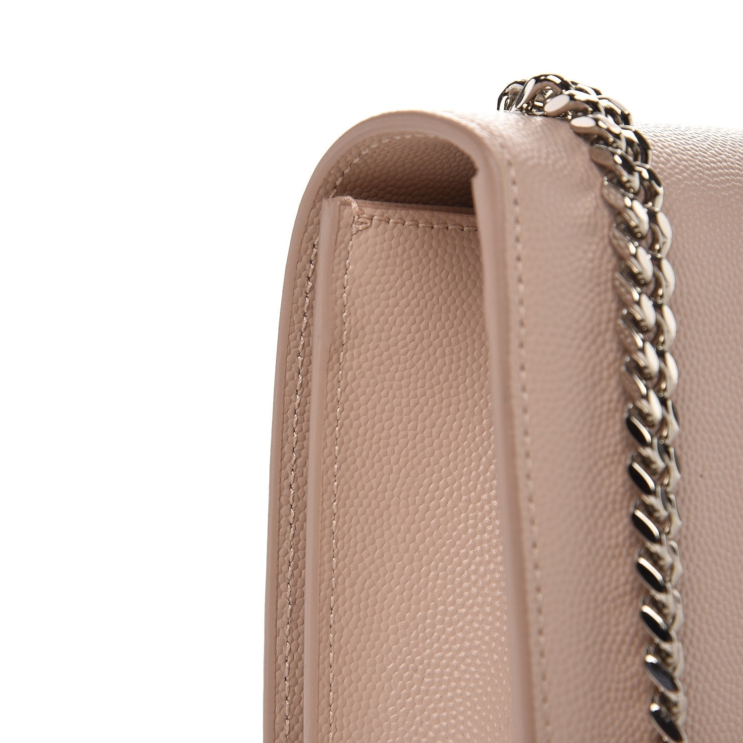 Saint Laurent Grain De Poudre Small Monogram Kate Satchel Marble Pink 8 of 8