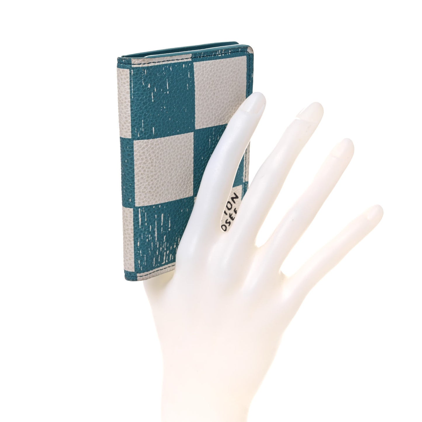 Damier Checkerboard Pocket Organizer Teal