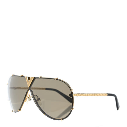 Louis Vuitton Metal LV Drive Sunglasses Z0897W Black Gold 1 of 8