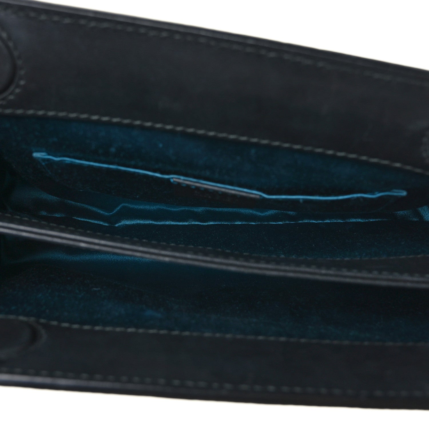 Gucci Suede Patent Web Small Ophidia Chain Shoulder Bag Blue Black 5 of 9
