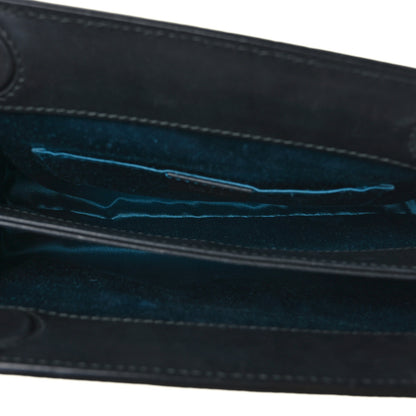 Gucci Suede Patent Web Small Ophidia Chain Shoulder Bag Blue Black 5 of 9