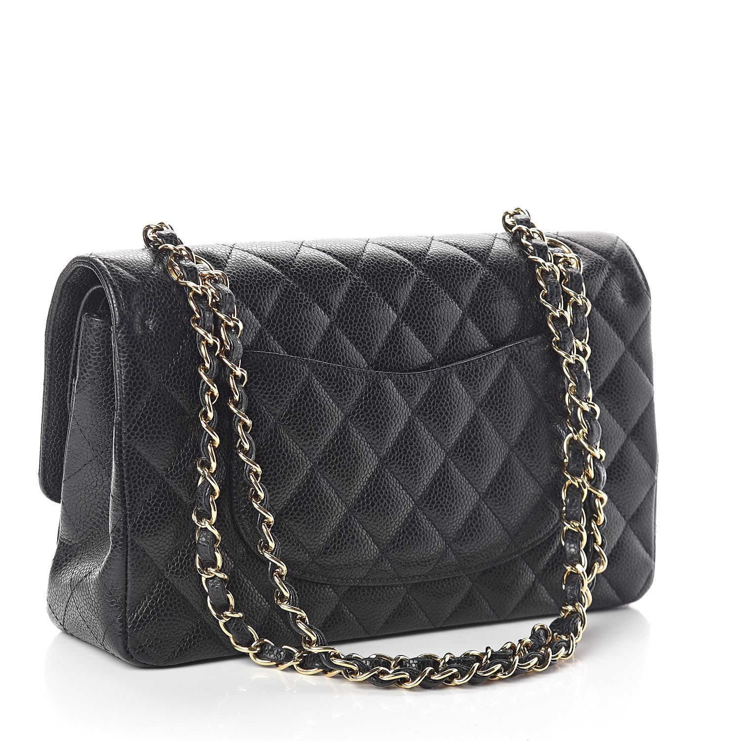 Chanel Caviar Quilted Medium Double Flap Black 3 of 10