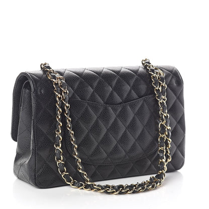 Chanel Caviar Quilted Medium Double Flap Black 3 of 10