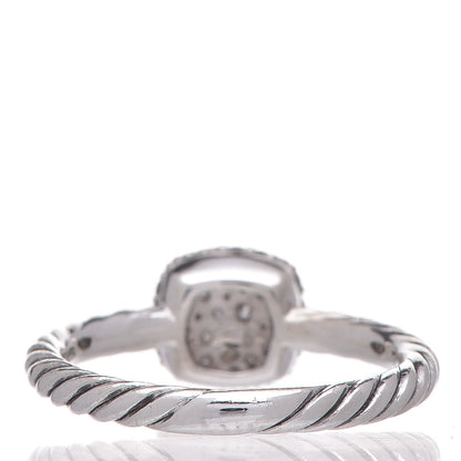 David Yurman Sterling Silver Diamond 8mm Petite Pave Ring 52 6 3 of 4