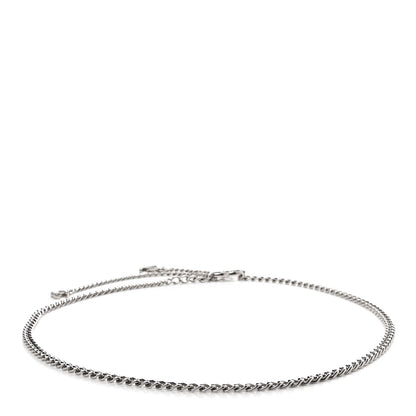 Chanel Enamel CC Chain Logo Belt Silver Black 2 of 5