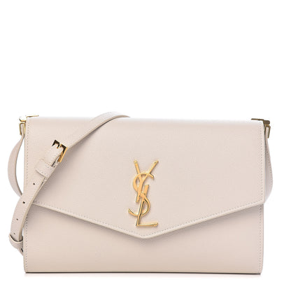 Saint Laurent Grain de Poudre Mini Uptown Crossbody Bag Crema Soft 1 of 10