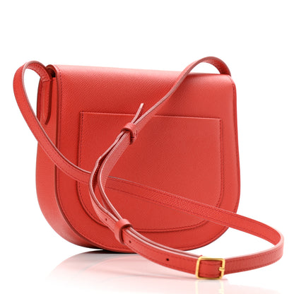 Celine Grained Calfskin Small Trotteur Coquelicot 3 of 8