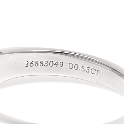 Tiffany Platinum Diamond .55ct Solitaire Engagement Ring 47 4 4 of 5