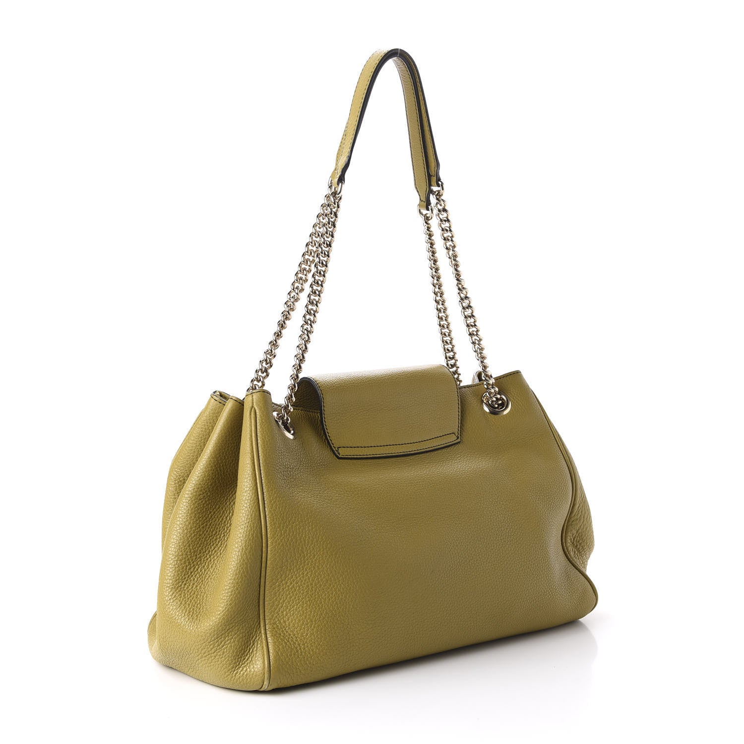 Gucci Calfskin Medium Emily Shoulder Bag Green 3 of 10