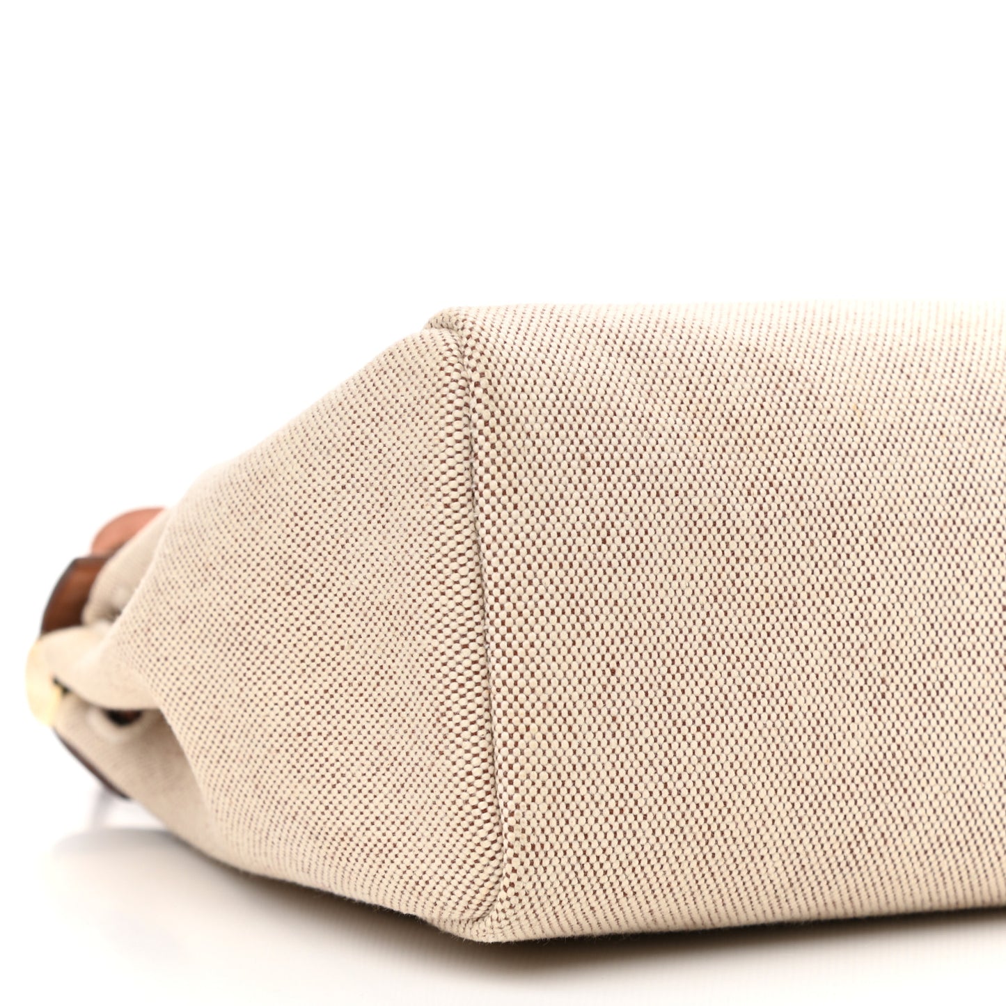 Toile Vache Calfskin Herbag 30 PM Natural Havane