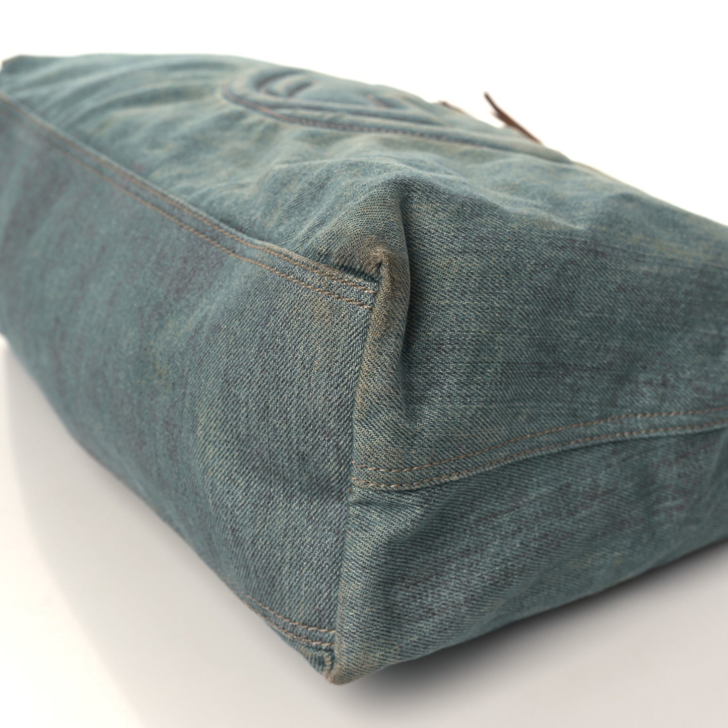 Denim Medium Soho Chain Shoulder Bag Blue