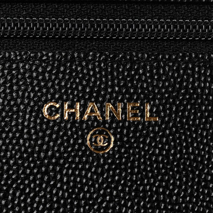 Chanel Caviar Quilted Golden Class Wallet On Chain WOC Black 7 of 13