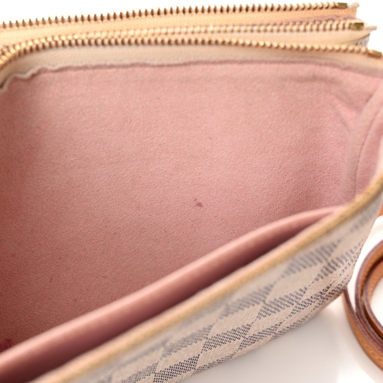 Louis Vuitton Damier Azur Double Zip Pochette 12 of 15