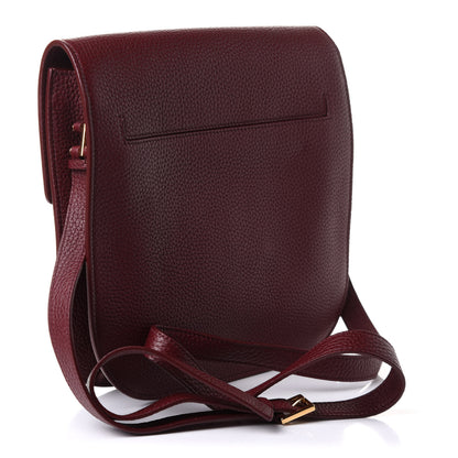Tom Ford Grained Calfskin T Clasp Tara Crossbody Bag Cabernet 2 of 9