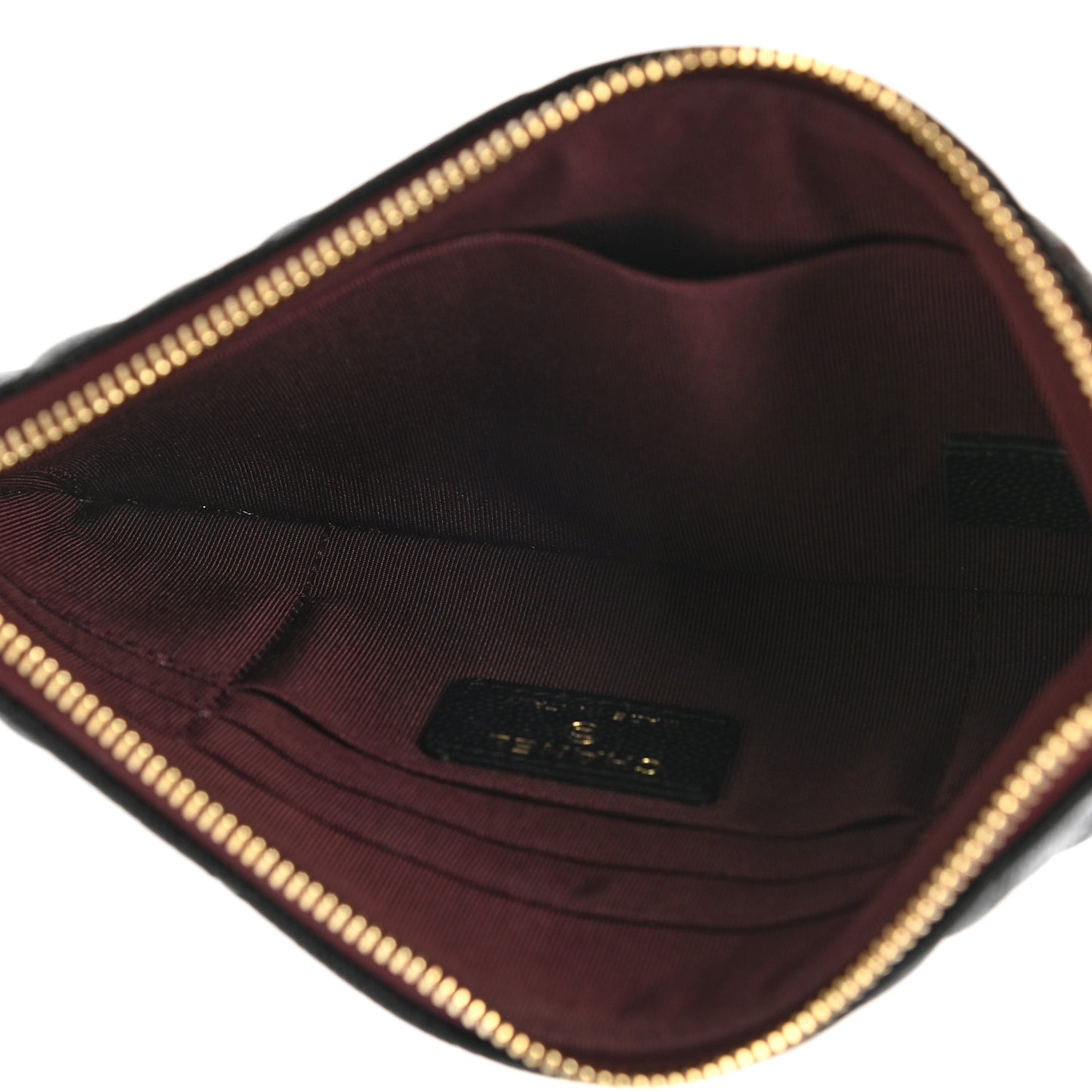 Caviar Quilted Cosmetic Case Black