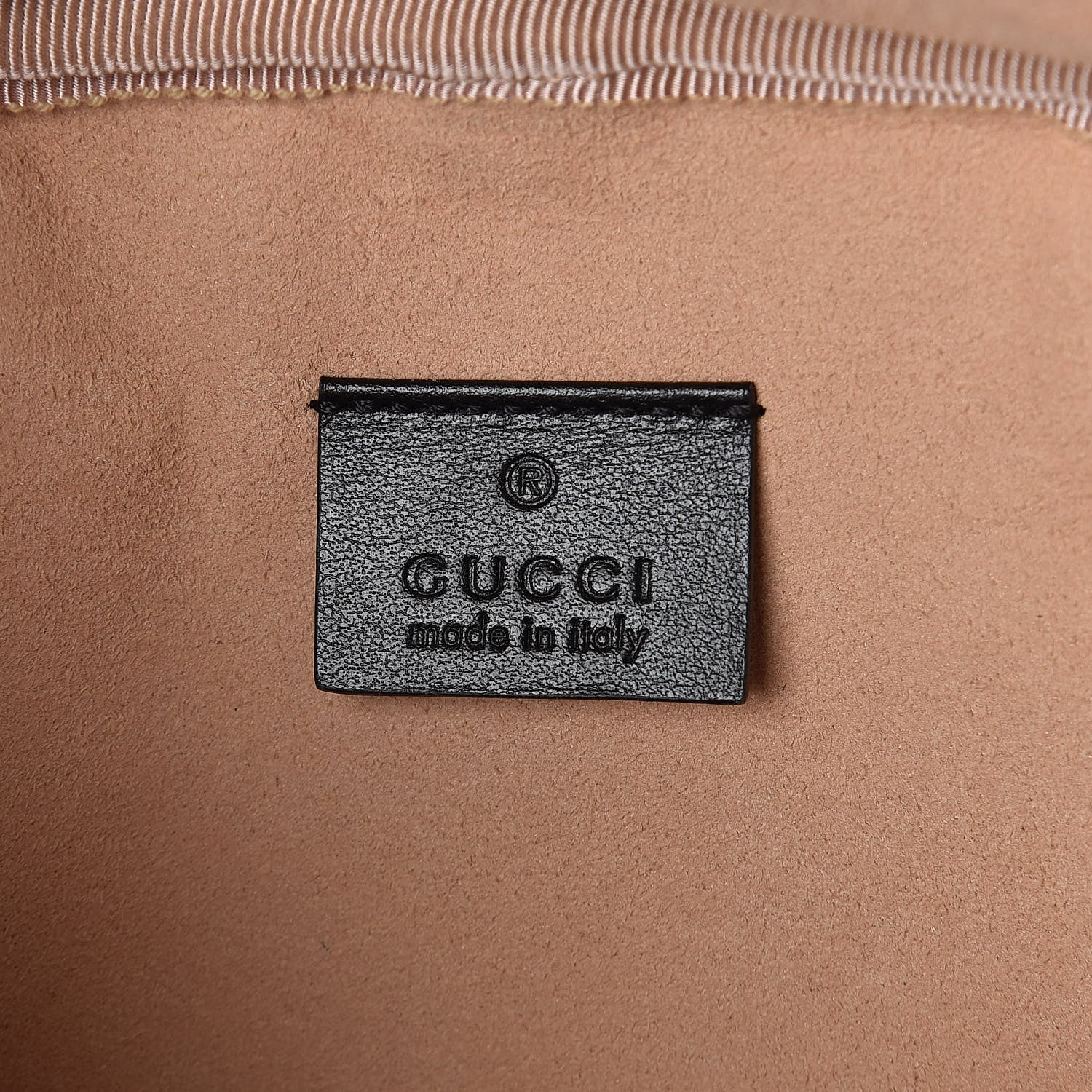 Gucci Calfskin Matelasse Mini GG Marmont Round Backpack Black 6 of 8