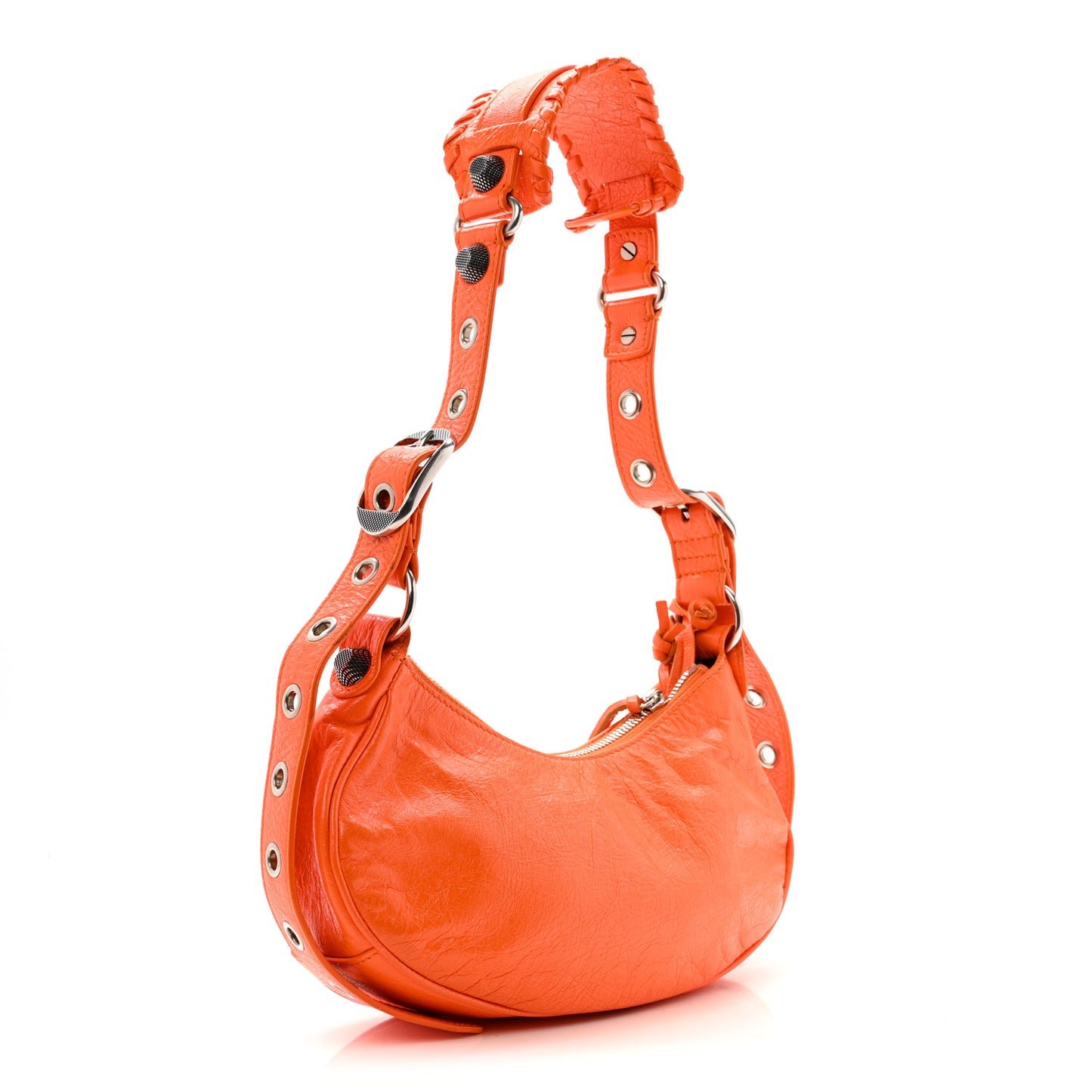 Agneau Arena Le Cagole Shoulder Bag XS Orange
