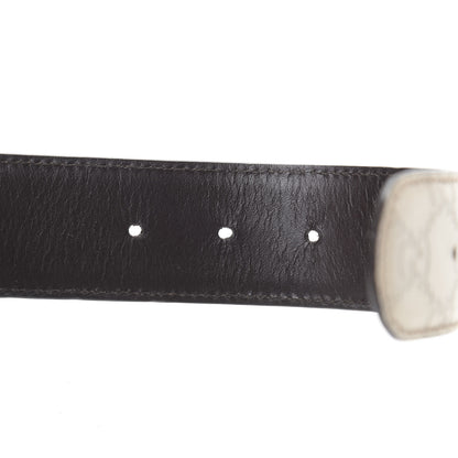 Gucci Guccissima Interlocking G 40mm Belt 80 32 Off White 4 of 9