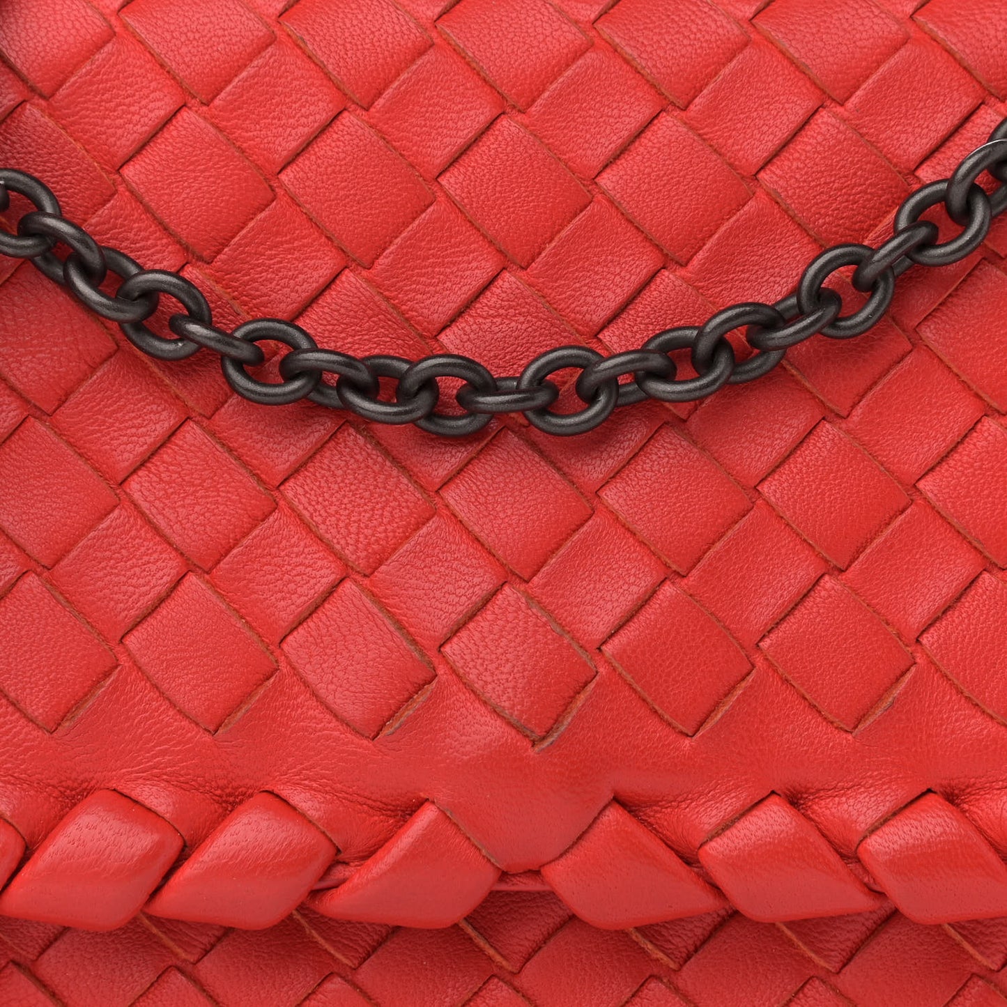 Nappa Intrecciato Baby Olimpia Shoulder Bag Vesuvio