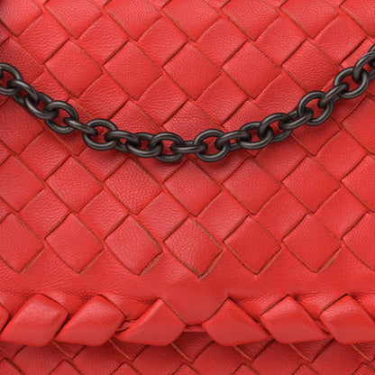 Bottega Veneta Nappa Intrecciato Baby Olimpia Shoulder Bag Vesuvio 9 of 9