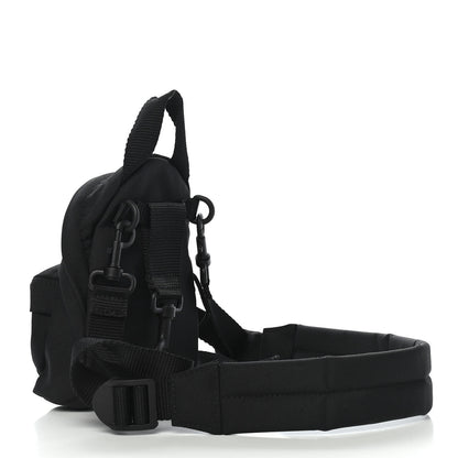 Balenciaga Recycled Casual Nylon Mini Oversized Backpack Black 3 of 8