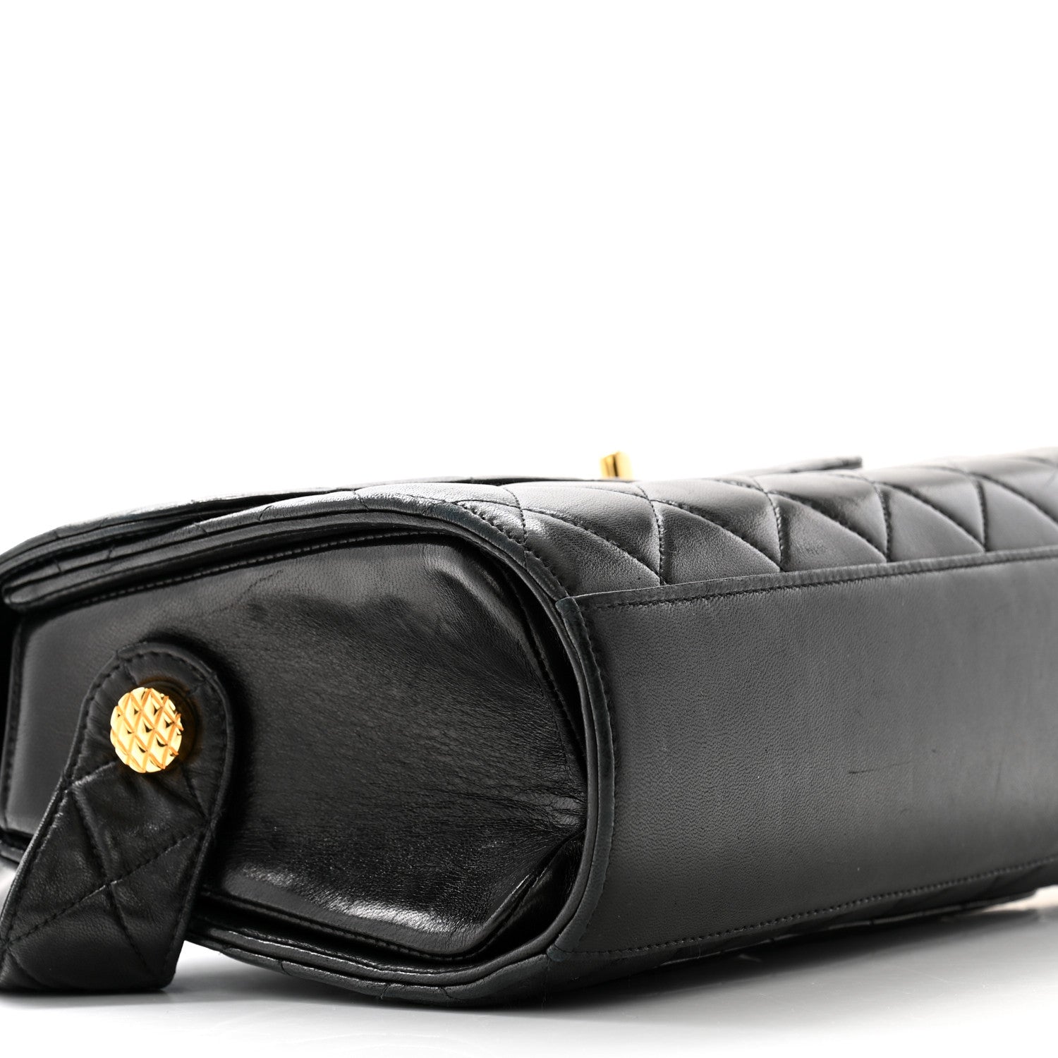 Chanel Lambskin Quilted CC Flap Shoulder Bag Black 10 of 13