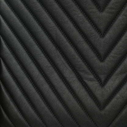 Chanel Calfskin Chevron Quilted Boy Shopping Tote Black 14 of 15