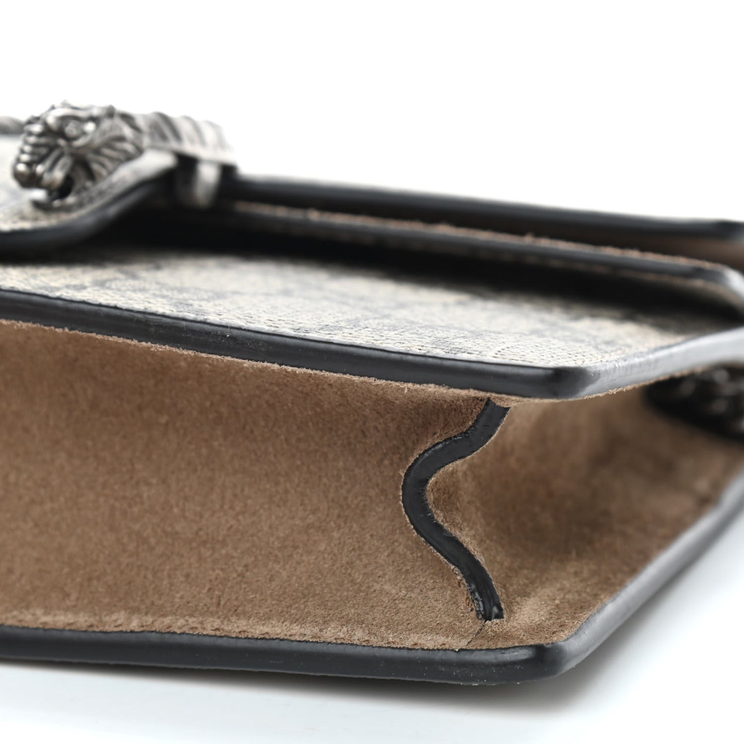 GG Supreme Monogram Super Mini Dionysus Shoulder Bag Taupe